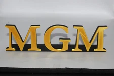 MGM 3D printed Logo Sign Wall Desk Shelf Art