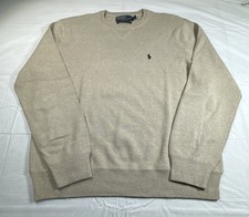 Polo Ralph Lauren Mens Pullover Sweater Pony Logo Beige/Khaki XL 5733