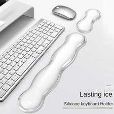 Mouse Keyboard Wrist Rest Set Anti-slip Silicone Pad for Office Gaming