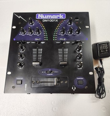 Numark Mixer, Used, DM1001X, 4 phono & 2 line inputs, 3 band EQ, crossfader.