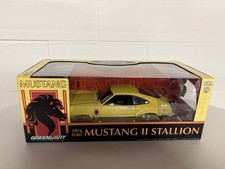 Greenlight 1976 Ford Mustang II Stallion-1/18-Yellow-Limited Edition-Made 2013