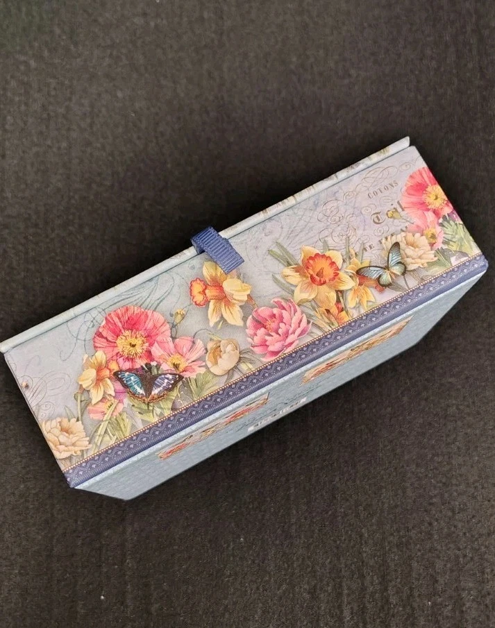 Punch Studio Keepsake Trinket Box w/ Magnetic Closure Lid ~ 5.5 x 4 x 2 - Image 2 of 4