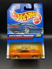Hot Wheels 1970 Plymouth Barracuda in Orange 3SP Collector #1063