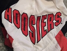 VINTAGE APEX ONE INDIANA HOOSIERS IU XL ZIP SNAP Jacket Bobby Knight Little 500