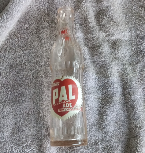 Pal Sticker PAL Clear Glass Soda Bottle - Vintage Glass Bottle Collectible | eBay