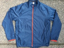 Nike Running Jacket Windbreaker Navy Blue Performance Breathable Shell Men's XL