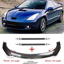 Carbon Fiber Style For Toyota Celica Front Bumper Lip Splitter Kitstrut Rods Carbon Fiber Style For Toyota Celica Front Bumper Lip Splitter Kitstrut Rods