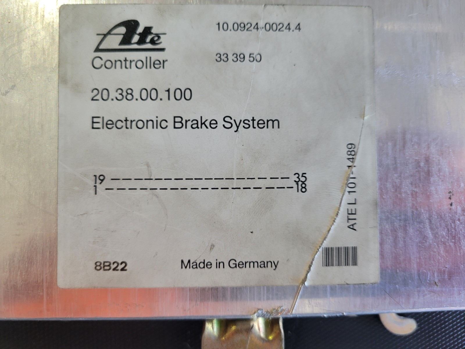 TESTED 89-91 Chrysler TC Maserati ATE Electronic Brake System Module  179002366