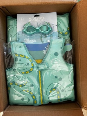Sunnylife Coconut Grove Kids Float Vest & Goggles Set Coconut Grove Model