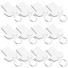 40 Pcs Blank Keyring Heat Transfer Blanks Keychain Sublimation Keychains