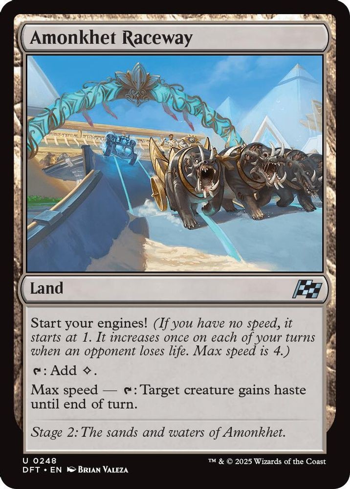 2025 Magic: The Gathering Aetherdrift Amonkhet Raceway (#248, U, Lightly Played)