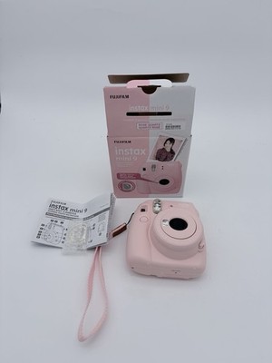 Fujifilm Instax Mini 9 Rose Quartz Film Camera With Box-Very Rare Color