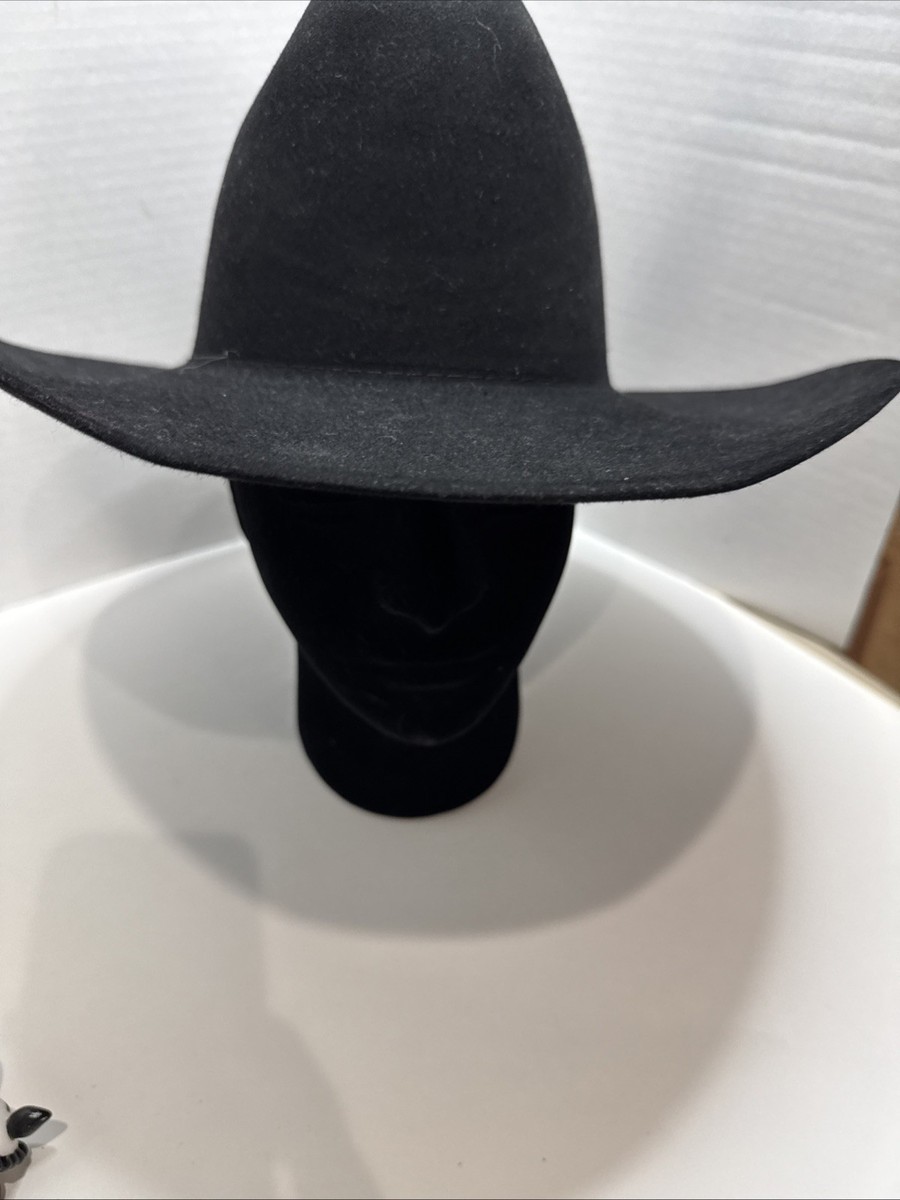 Bailey Western Cowboy Cowgirl 55 Hat 6 7/8 Black 6X Beaver All