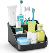 Toothbrush Holders Bathroom Countertop Organizer-Electric Tooth Brushing Holder
