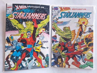 X-men Spotlight On STARJAMMERS #1 & 2 Set Of Marvel Comics 1990 Mint Unread TP's