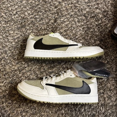 Jordan 1 Low Golf x Travis Scott Neutral Olive for Sale