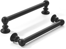 10 Pack 5 Inch 128Mm Hole Center Black Cabinet Pulls Solid Heavy-Duty Matte Bla