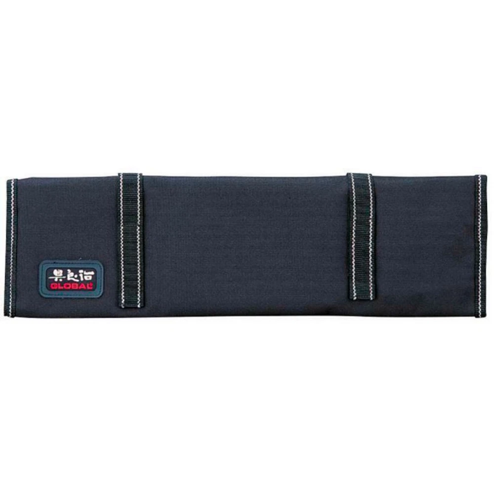 Global Soft Knife Roll 9 Pockets Kitchen Chef Knives Storage Bag - Black