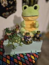 6 Job Lot Frog Collection Ornaments Collectables Ceramic Vintage And TY Frog