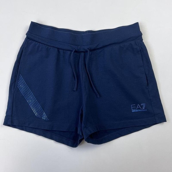 Women Emporio Armani Shorts Navy Cotton 36 / S /