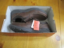 New W/Tag & Box Men's Deer Stag Pike Dark Brown Shoes,Memory Foam,Sz 9 1/2