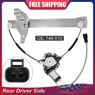 Rear Left Side Power Window Regulator w/ Motor Fits 2006-2011 Chevy Impala 3.5L