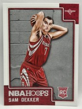 15-16 NBA Hoops Sam Dekker Rookie Card (Houston Rockets) #296