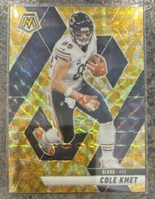 Panini Mosaic Yellow  Prizm Cole Kmet #48 Chicago Bears NFL Football Card 2025