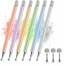 Stylus 6 Pcs , Stylus Pen for Touchscreen, 2-In-1 Tip for Switch