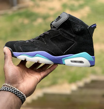 Jordan Air Jordan 6 Retro Black Purple Aqua S...