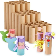 36 PCS Cardboard Tubes Toilet Paper Rolls for Crafts DIY Art Sculpture Projects 