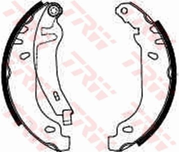 Bremsbackensatz Hinterachse FüR Renault 19 II Chamade Super 5 21 Stufenheck-image