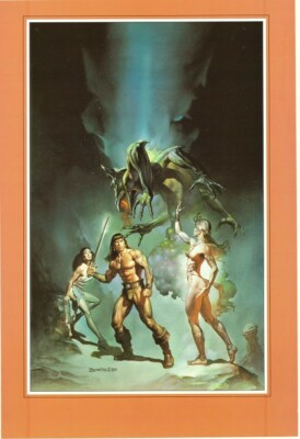 Boris Vallejo Art Print - THE VICTORIOUS Dragon's World 1994 Conan