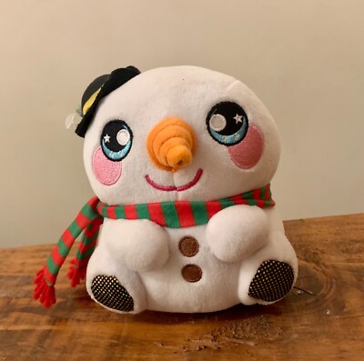 Claire's exklusives Plumps von Squeezamals Schneemann Stofftier Plüschtier