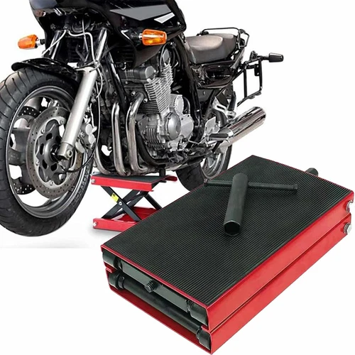 500KG Motorbike Motorcycle Table Bench Workshop Scissor Lift Jack Stand Paddock