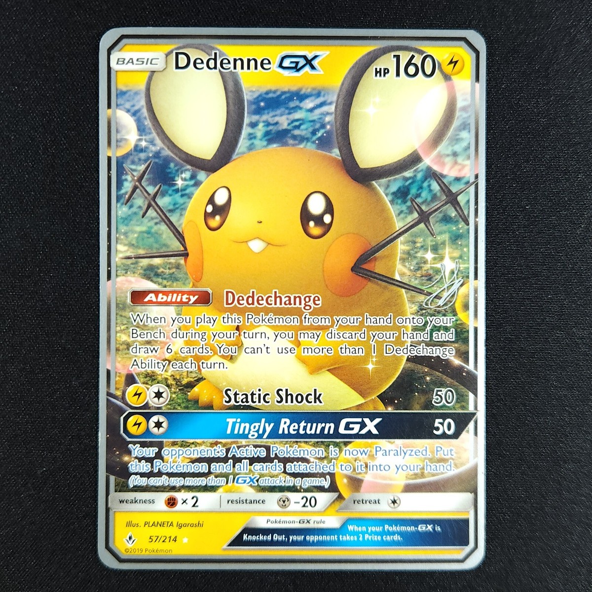 Dedenne GX 57/214 - World Championship 2019 - Pokémon Card Dedenne GX 57/214 - World Championship 2019 - Pokémon Card