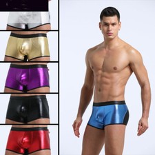 2Pair Men Beach Low Waist Straight Angle Shorts Underpants Swimsuit Briefs Pants