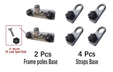 Brocraft Lund Sport Track Bimini Top Mount / Lund Boat Bimini Top Bracket