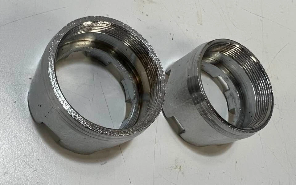 Par de guardianes de brida de escape Yamaha NOS RD60 RD85 RD200 YG1 YCS YG Foto 4 de 4