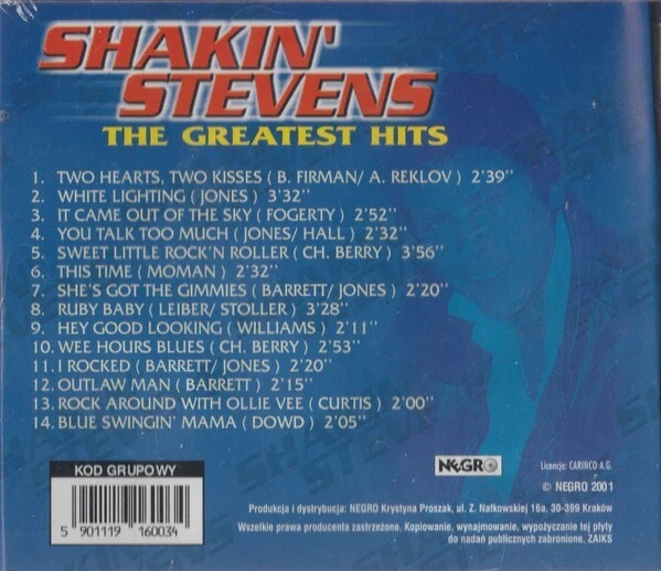 CD Shakin' Stevens - The Greatest Hits (2001)  - Bild 2 von 3