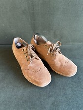 Vintage Brown Suede Oxfords MOD Shoe