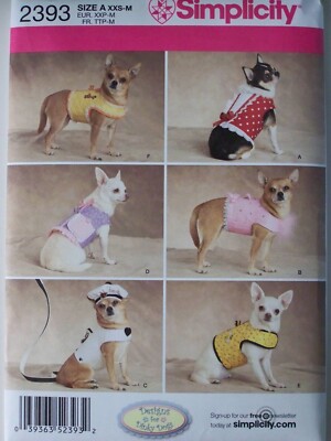 Simplicity- 2393 - Dog Clothes, Jackets