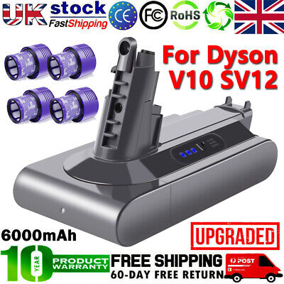 Replacement Battery For Dyson V10 Cordless Vacuum – 25.2V, 6000mAh, Compatible With V10 Animal/Absolute/Fluffy Models