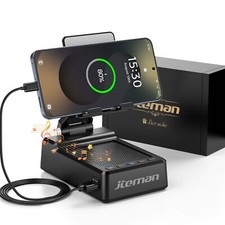 Phone Stand Bluetooth Speaker Adjustable Cell Holder Charging Gift Men Women