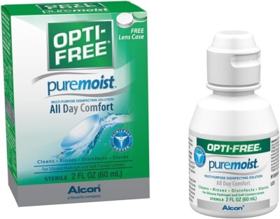 Opti-Free Puremoist Contact Lens Solution with Lens Case, 2oz.