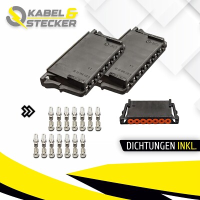 2x Stecker 7-polig Reparatursatz A2115450328 für Mercedes MCP 2.8 Crimp Kontakt