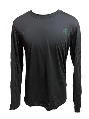 Nike Black Dri-Fit Michigan State Long Sleeve T-Shirt ''Honor'' Men's Size L