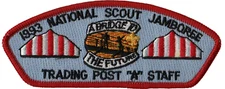 1993 Jamboree Trading Post "A" Staff JSP Red Bdr (AR1607)