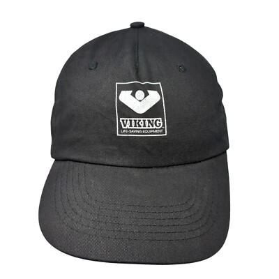 VIKING Life-Saving Equipment Strapback Hat Black One Size Adjustable
