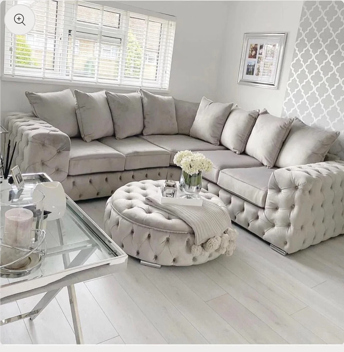 Corner sofa and snuggle chair set online